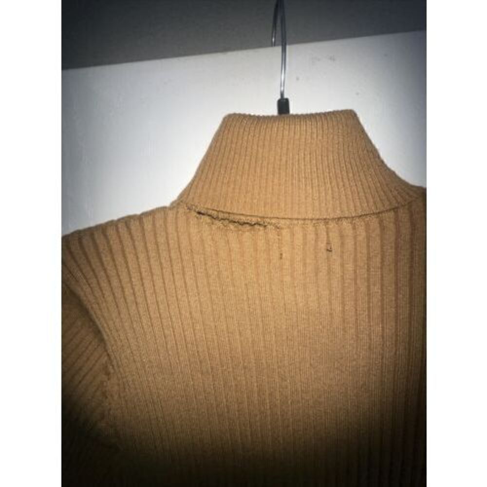 AREA STARS Ribbed Belted Dress. Size Large. Brown. Defect. New With Tags. - Picture 6 of 7